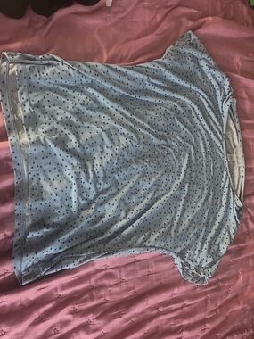 Light Blue Polka Dot Tee